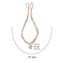 Load image into Gallery viewer, Crystal Bead Curtain Tieback Bling Diamond Bandage Rope Accessories Curtains Holder Buckle Tie Home Decorative Tieback Flower Curtain Clips Buckle with Stretchy Wire Rope For Home Office Decoration