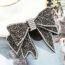 Load image into Gallery viewer, Crystal Big Bow Barrettes Hair Clips For Women Ponytail Holder Girls Hair Accessories Rhinestone Hairpins Fashion Hairgrips Band Accessories For Party