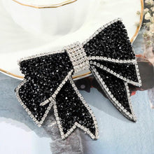 Load image into Gallery viewer, Crystal Big Bow Barrettes Hair Clips For Women Ponytail Holder Girls Hair Accessories Rhinestone Hairpins Fashion Hairgrips Band Accessories For Party