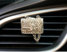 Load image into Gallery viewer, Crystal Bling Sparking Car Fragrance Diffuser Air Freshener Bling Car Accessories Girls Purse High Heel Car Air Freshener Auto Outlet Perfume Clip Car Scent Diffuser Elegant Perfume Clip Diamond Crown Car Aromatherapy Car Decoration