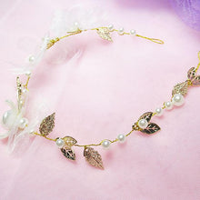 Load image into Gallery viewer, Crystal Pearl Hair Belt Wedding Bridal Hair Ornaments Hair Jewelry Decorations for Brides Wedding Gorgeous Hair Accessories For Women