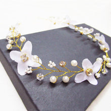 Load image into Gallery viewer, Crystal Pearl Hair Belt Wedding Bridal Hair Ornaments Hair Jewelry Decorations for Brides Wedding Gorgeous Hair Accessories For Women