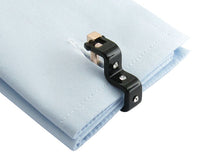 Load image into Gallery viewer, Crystal Step Black Cufflinks