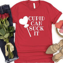 Load image into Gallery viewer, Cupid Can Suck It Valentine's Tee