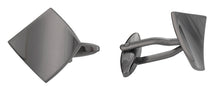 Load image into Gallery viewer, Curled Gun Metal Cufflinks