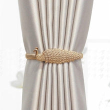 Load image into Gallery viewer, Curtain Tieback High Quality Elastic Holder Hook Buckle Clip Pretty And Fashion Polyester Decorative Home Accessories Leaves Curtain Holder Holdback For Window Drapery Convenient Office Home Decoration Buckle Holdbacks Curtain Straps