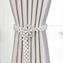 Load image into Gallery viewer, Curtain Tieback High Quality Elastic Holder Hook Buckle Clip Pretty and Fashion Polyester Decorative Home Accessories Modern Style Convenient Drape Tie Backs,Handmade Curtains Holdbacks Holder for Home Kitchen Office