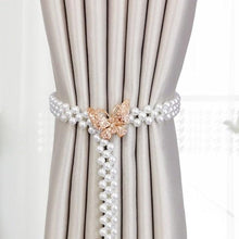 Load image into Gallery viewer, Curtain Tieback High Quality Elastic Holder Hook Buckle Clip Pretty and Fashion Polyester Decorative Home Accessories Modern Style Convenient Drape Tie Backs,Handmade Curtains Holdbacks Holder for Home Kitchen Office
