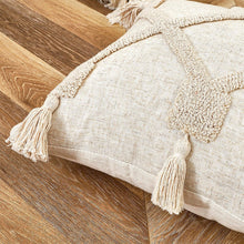Load image into Gallery viewer, Cushion Cover Cotton Linen Pillowcase Tufted Beige Decorative Fashionable Cotton Hand-Woven Throw Pillow Covers Tufted Pillow Covers Bedroom Throw Pillow Cushion For Bed Home