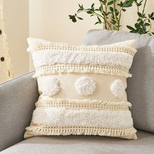 Load image into Gallery viewer, Cushion Cover Cotton Linen Pillowcase Tufted Beige Decorative Fashionable Cotton Hand-Woven Throw Pillow Covers Tufted Pillow Covers Bedroom Throw Pillow Cushion For Bed Home