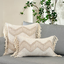 Load image into Gallery viewer, Cushion Cover Cotton Linen Pillowcase Tufted Beige Decorative Fashionable Cotton Hand-Woven Throw Pillow Covers Tufted Pillow Covers Bedroom Throw Pillow Cushion For Bed Home