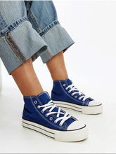 Load image into Gallery viewer, Solea Regular blue high-top sneakers