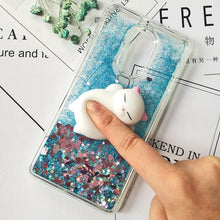 Load image into Gallery viewer, Cute 3D Squishy Cat Case For Xiaomi Redmi 5 plus 4X 8A 9A 9C 10T Luxury Glitter Quicksand Phone Case Redmi Note 5 9 Pro 5A Prime ,3D Shiny Quicksand Moving Bling Glitter Liquid Sparkle Flowing Soft Silicone Bumper Mirror Back Protective Case