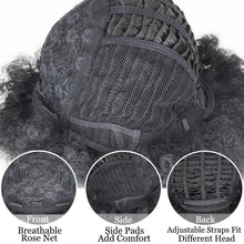 Load image into Gallery viewer, Cute Afro Wig Women Short Fluffy Hair Wigs with Bangs For Black Women Kinky curly Synthetic Hair For Party Dance Cosplay Wigs For Black Women Cosplay Wigs For Women