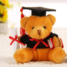 Load image into Gallery viewer, Cute And Charming 9cm Lovely Bear Plush Doll with Graduation Outfit, Realistic Stuffed Baby Doll Teddy Plush Toy for Children and Adult Gift