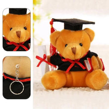 Load image into Gallery viewer, Cute And Charming 9cm Lovely Bear Plush Doll with Graduation Outfit, Realistic Stuffed Baby Doll Teddy Plush Toy for Children and Adult Gift