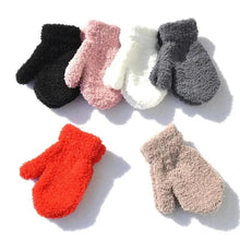 Load image into Gallery viewer, Cute Baby Colorful Thick Warm Gloves For Kids Classic Full Finger Mittens Soft Comfortable Winter Gloves For Children