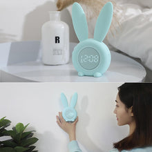 Load image into Gallery viewer, Cute Bunny Ear LED Digital Alarm Clock Electronic Kids Alarm Clock for Kids Children's Alarm Clocks for Girls Boys Bedroom Night Light for Kids Touch Control and Snoozing with USB Sound Control Rabbit Night Lamp Desk Clock Home Decoration