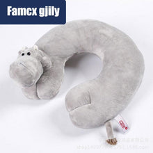 Load image into Gallery viewer, Cute Cartoon Animal U-shaped Memory Travel Pillow Neck Support Headrest Office Car Airplane Sleep Soft Travel Neck Pillow Animal for Neck & Head Support Cute Wild Life Stuffed Pillow Accessory for Naps Novelty Stuffed Animal For Adults And Children