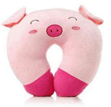 Load image into Gallery viewer, Cute Cartoon Animals U Shaped Pillow Toddler Neck Pillow Travel Car Neck Rest Pillow Support Head Rest Cushion Panda Cat Bear Rabbit Pig Kids Travel Pillow Toddler Neck Pillow U-Shaped Animal Kids Neck Pillow With 3D Embroidery For Airplane
