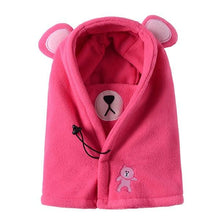 Load image into Gallery viewer, Cute Cartoon Children Winter Animal Bear Ski Masks Hats Kids Baby Thermal Fleece Balaclava Face Beanies Warmer Skellies Hats Kids Winter Fleece Warmer Balaclava Cap Thermal Tactical Military Helmet Windproof Full Face Mask Cover Ski Beanies