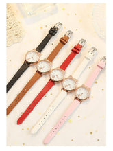 Load image into Gallery viewer, Cute Cat Gold Dial Watch Fashion Kids Leather Strap Quartz Watch Children Set Bracelet Watch Leather Band Luxury Quartz Watches Fashion Creative Wristwatch For Women Girls