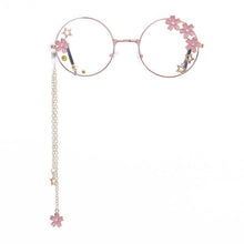 Load image into Gallery viewer, Cute Clear Optical Glasses Frame Women Round Frame Retro Eyeglasses Decoration Eyewear Blue Light Blocking Glasses Women Thick Round Rim Frame Ladies Eyeglasses