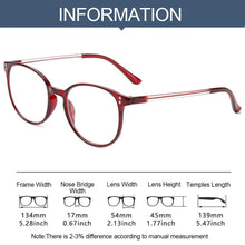 Load image into Gallery viewer, Cute Clear Optical Glasses Frame Women Square Frame Retro Eyeglasses High Definition Reading Glasses Unisex Anti Blue Light Eyeglasses Ultra Light PC Frames Glasses Vision Care Eyewear +1.00~4.00
