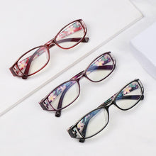 Load image into Gallery viewer, Cute Clear Optical Glasses Frame Women Square Frame Retro Eyeglasses High Definition Reading Glasses Unisex Anti Blue Light Eyeglasses Ultra Light PC Frames Glasses Vision Care Eyewear +1.00~4.00