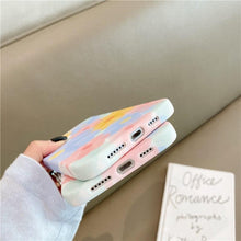 Load image into Gallery viewer, Cute Colorful Flowers Phone Case For iPhone 13 Pro Max 12 Mini 11 X XS XR 7 8 Plus Fashion Floral Soft Shockproof Cover Clear Cute Floral Design Back Cover