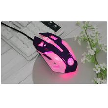 Load image into Gallery viewer, Cute Gaming USB Wired Mouse Girls Pink Computer Professional 2400 DPI Mouse Colorful Silent Mouse For PC