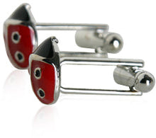 Load image into Gallery viewer, Cute Ladybug Cufflinks