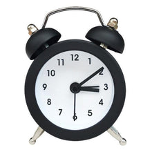 Load image into Gallery viewer, Cute Mini Metal Round Alarm Clock Desk Table Electronic Digital Clock Twin Bell Alarm Clock Metal Frame 3D Dial with Backlight Function Desk Table Clock for Home & Office Bedroom Living Room Alarm Clock Creative Home Decoration