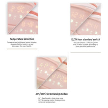 Load image into Gallery viewer, Cute Night Light Alarm Clock Timing Countdown Alarm Clock Kids Alarm Clock Pink for Girls Bedroom Ok to Wake Children's Sleep Trainer Wake Up Light & Night Light LED Smart Kids Alarm Clock Night Light For Home Decor