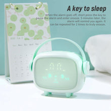 Load image into Gallery viewer, Cute Night Light Alarm Clock Timing Countdown Alarm Clock Kids Alarm Clock Pink for Girls Bedroom Ok to Wake Children's Sleep Trainer Wake Up Light & Night Light LED Smart Kids Alarm Clock Night Light For Home Decor