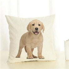 Load image into Gallery viewer, Cute Pet Dog Printed Cushion Cover Linen Pillow Cover Decorative Throw Pillow Cover For Sofa Chair Home