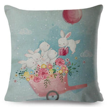 Load image into Gallery viewer, Cute Pillow Cover Cartoon Giraffe Fox Reindeer Animal Nordic Polyester Cotton Cushion Cover For Sofa Home Kids Room Decor Throw Pillow Cases Cartoon Animal Woodland Decorative Cotton Cushion Cover Home Baby Room Decor Standard Pillowcase