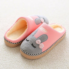 Load image into Gallery viewer, Cute Purple House Slippers Women Winter Cat Fluffy Slides Livingroom Warm Shoes Soft Indoor Cute Animal Flat Indoor Women House Shoes Fluffy Furry Plush Fleece Lined Warm Soft Comfort Shoes