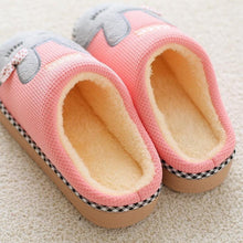 Load image into Gallery viewer, Cute Purple House Slippers Women Winter Cat Fluffy Slides Livingroom Warm Shoes Soft Indoor Cute Animal Flat Indoor Women House Shoes Fluffy Furry Plush Fleece Lined Warm Soft Comfort Shoes