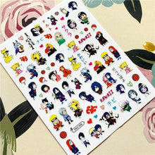 Load image into Gallery viewer, Cute rabbit Cute cat Japanese Justice Girl 3D Back Glue Nail Sticker Nail Decoration Nail Art Nail Ornament Self Adhesive Nail Decals for Nail Art Decoration Including Hearts Stars Letters Bowknot Leaves Flowers Plants Fruits Butterflies for Woman