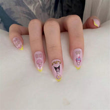 Load image into Gallery viewer, Cute rabbit Cute cat Japanese Justice Girl 3D Back Glue Nail Sticker Nail Decoration Nail Art Nail Ornament Self Adhesive Nail Decals for Nail Art Decoration Including Hearts Stars Letters Bowknot Leaves Flowers Plants Fruits Butterflies for Woman