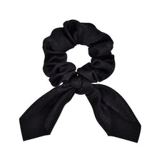 Load image into Gallery viewer, Cute Rabbit Ear Striped Metal Buckle Hair Scrunchies Elastic Hair Bands Ties Rope Bands Ponytail Bands Gorgeous Hair Accessories For Women