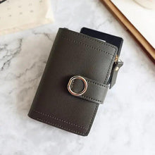 Load image into Gallery viewer, Cute Small Leather Purse For Women And Ladies Fashionable Card Bag Clutch Purse Money Clip Wallet For Females