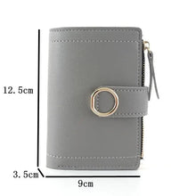 Load image into Gallery viewer, Cute Small Leather Purse For Women And Ladies Fashionable Card Bag Clutch Purse Money Clip Wallet For Females
