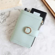 Load image into Gallery viewer, Cute Small Leather Purse For Women And Ladies Fashionable Card Bag Clutch Purse Money Clip Wallet For Females