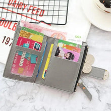 Load image into Gallery viewer, Cute Small Leather Purse For Women And Ladies Fashionable Card Bag Clutch Purse Money Clip Wallet For Females