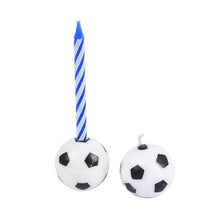 Load image into Gallery viewer, Cute Soccer Ball Football Candles For Birthday Party Kid Football Cake Candles Birthday Candles Soccer Candles Cupcake Toppers Cake Decorating Supplies Decor Wedding Garden Decoration Party Cake
