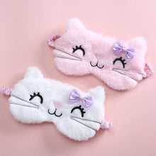 Load image into Gallery viewer, Cute Soft Cat Eye Cover Sleep Mask Comfortable Cartoon Mask Travel Rest Sleeping Aid Eye Patch Sleeping Mask Lightweight Blindfold For Travel