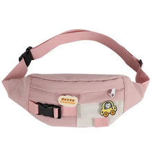Load image into Gallery viewer, Cute Solid Color Fanny Pack For Girls Trendy Crossbody Chest Bag Belt Waist Packs Workout Traveling Dog Walking Casual Fashion Outdoor Waist Pack Bag Cool Fanny Packs