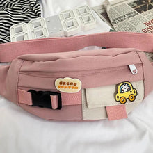 Load image into Gallery viewer, Cute Solid Color Fanny Pack For Girls Trendy Crossbody Chest Bag Belt Waist Packs Workout Traveling Dog Walking Casual Fashion Outdoor Waist Pack Bag Cool Fanny Packs